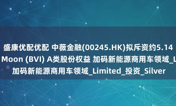 盛康优配优配 中薇金融(00245.HK)拟斥资约5.14亿港元收购Wisdom Moon (BVI) A类股份权益 加码新能源商用车领域_Limited_投资_Silver